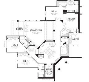 Basement  for House Plan #2559-00182