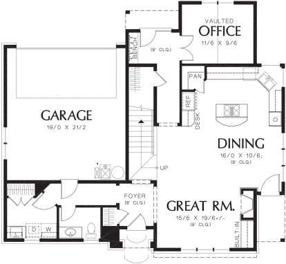 Main Floor  for House Plan #2559-00189