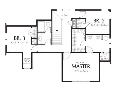Second Floor for House Plan #2559-00189