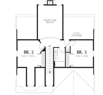 Second Floor for House Plan #2559-00192
