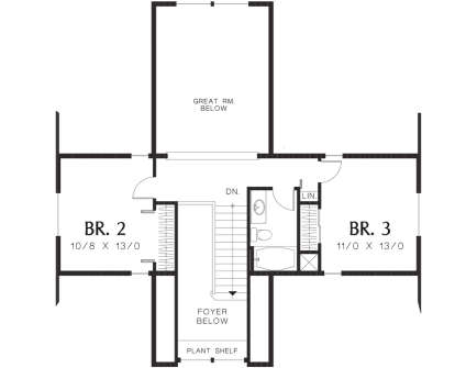 Second Floor for House Plan #2559-00193