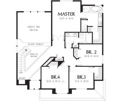 Second Floor for House Plan #2559-00194