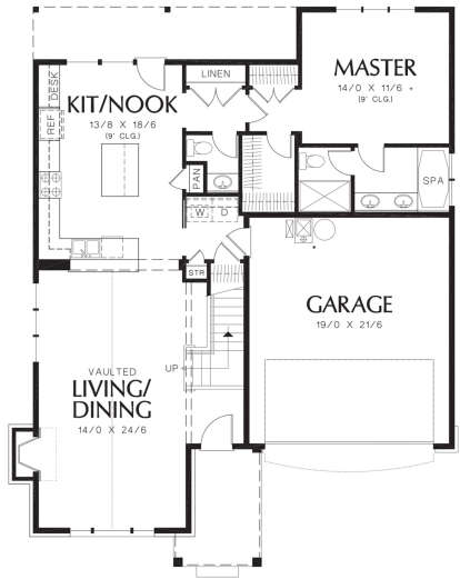Main Floor for House Plan #2559-00198