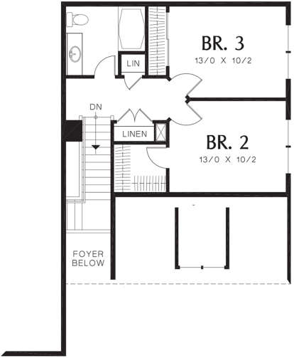 Second Floor for House Plan #2559-00198