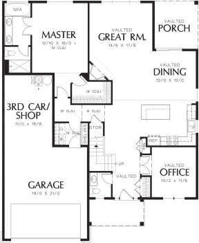 Main Floor for House Plan #2559-00199