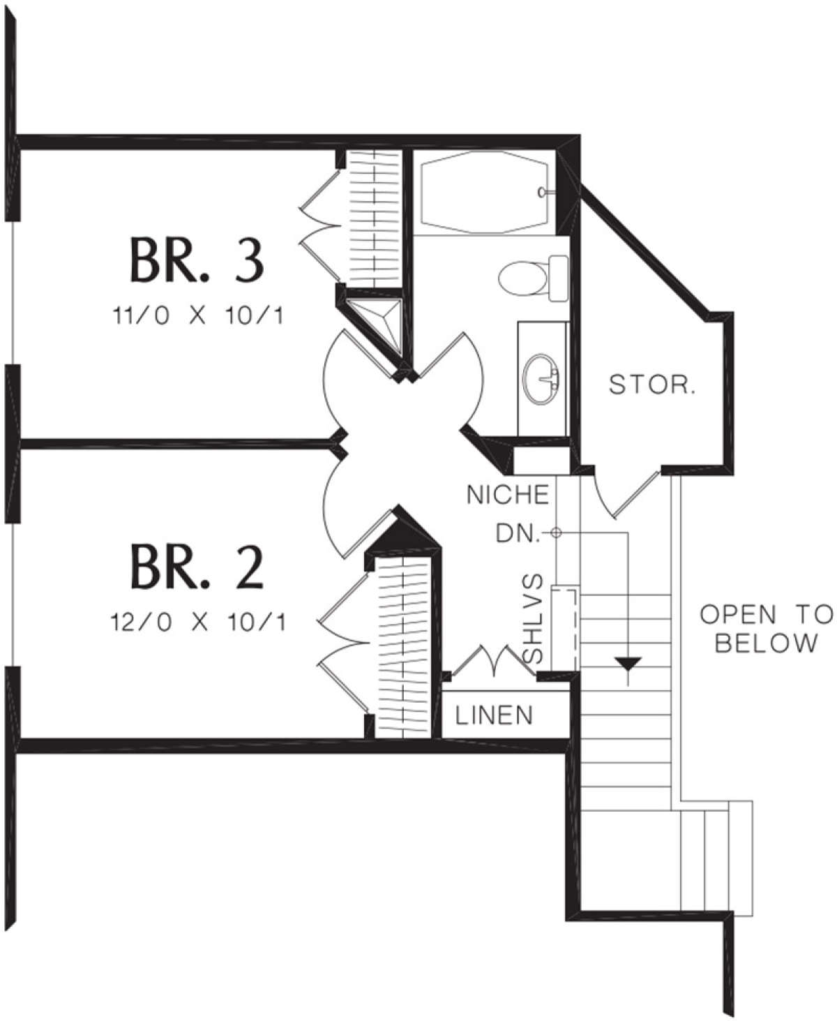 Second Floor for House Plan #2559-00199