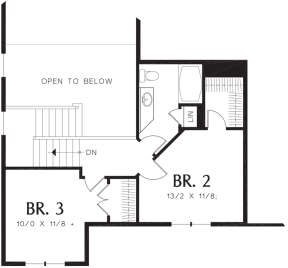 Second Floor for House Plan #2559-00200