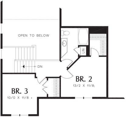 Second Floor for House Plan #2559-00200