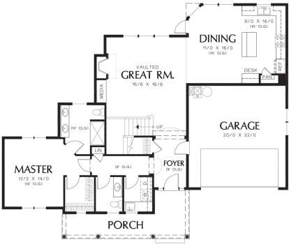 Main Floor for House Plan #2559-00201