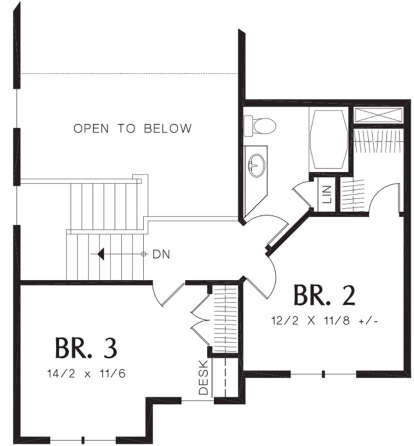 Second Floor for House Plan #2559-00201