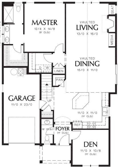 Main Floor for House Plan #2559-00202