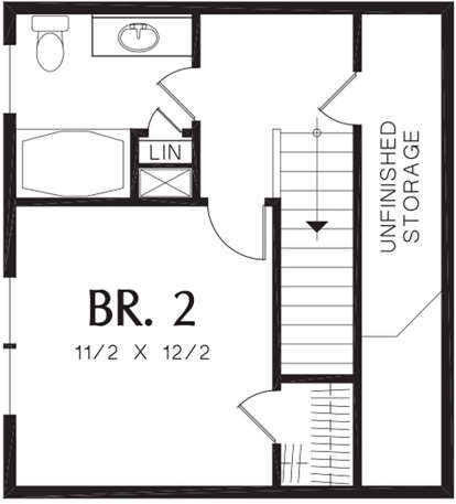 Second Floor for House Plan #2559-00202