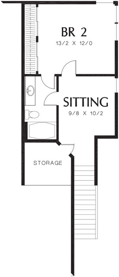 Second Floor for House Plan #2559-00203