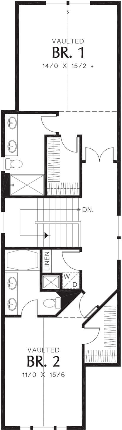 Second Floor for House Plan #2559-00207