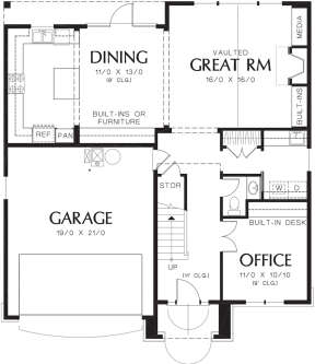 Main Floor for House Plan #2559-00208