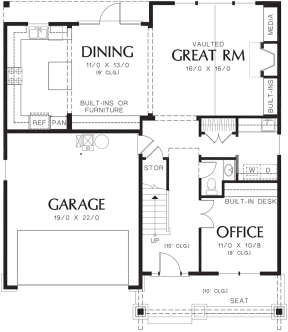 Main Floor for House Plan #2559-00209