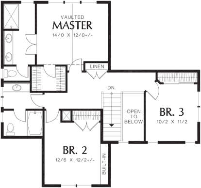 Second Floor for House Plan #2559-00209
