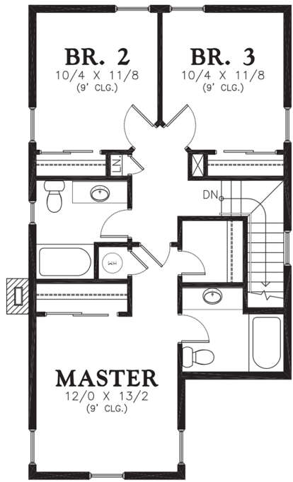 Second Floor for House Plan #2559-00211