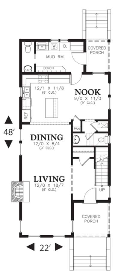 Floorplan 1 for House Plan #2559-00213