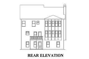 Narrow Lot House Plan #009-00102 Elevation Photo