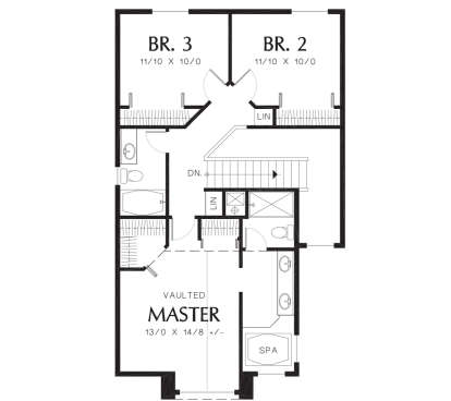 Second Floor for House Plan #2559-00226