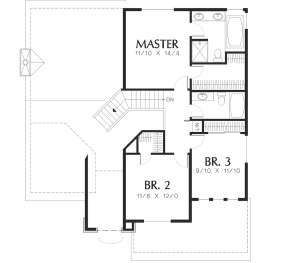 Second Floor for House Plan #2559-00227