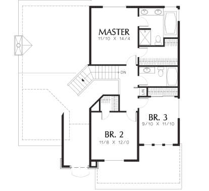 Second Floor for House Plan #2559-00227