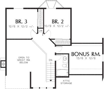 Second Floor for House Plan #2559-00229