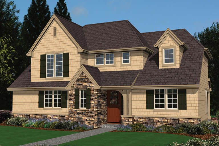 House Plan House Plan #12007 Front Elevation 