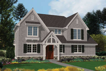 European House Plan #2559-00232 Elevation Photo