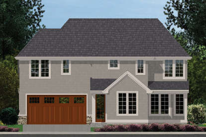 European House Plan #2559-00232 Elevation Photo