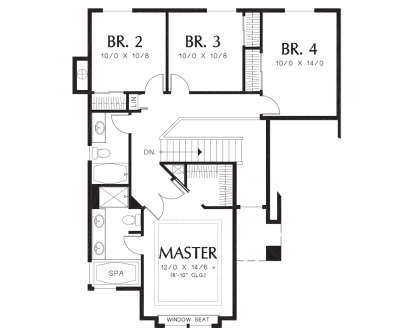 Second Floor for House Plan #2559-00235