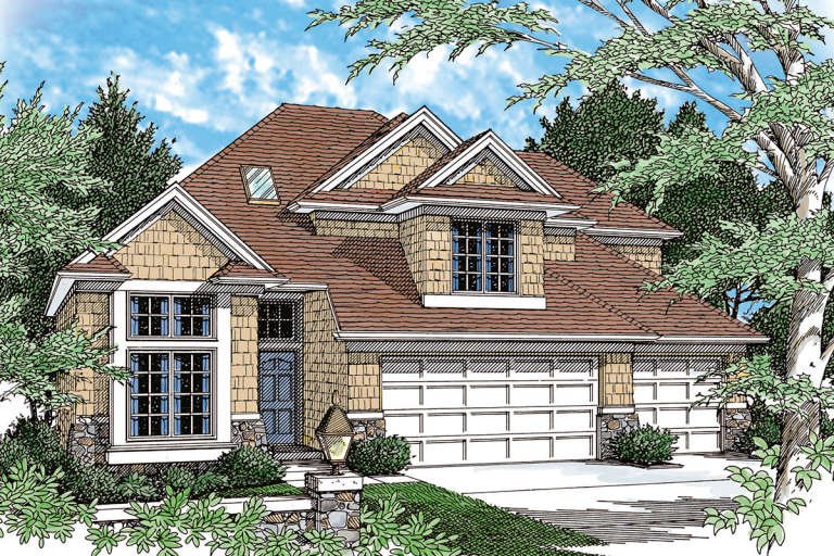 House Plan House Plan #12015 Front Elevation 