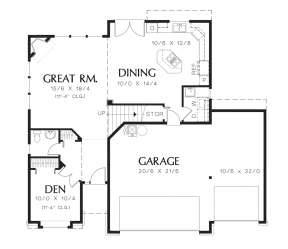 Main Floor  for House Plan #2559-00238