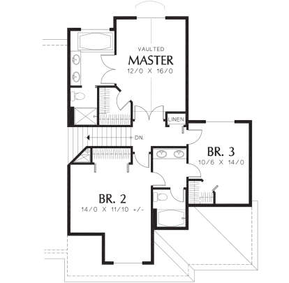 Second Floor for House Plan #2559-00238