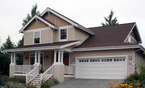 Narrow Lot House Plan #2559-00240 Elevation Photo