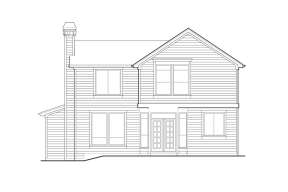 Narrow Lot House Plan #2559-00240 Elevation Photo