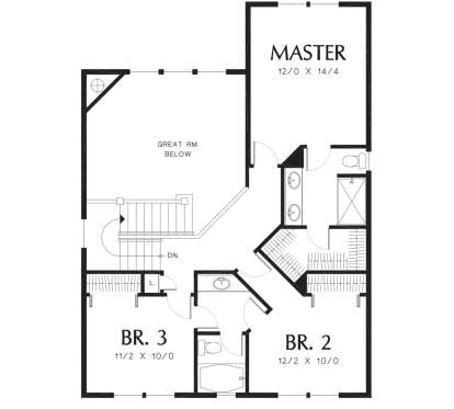 Second Floor for House Plan #2559-00241