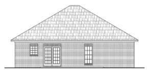 Narrow Lot House Plan #041-00001 Elevation Photo