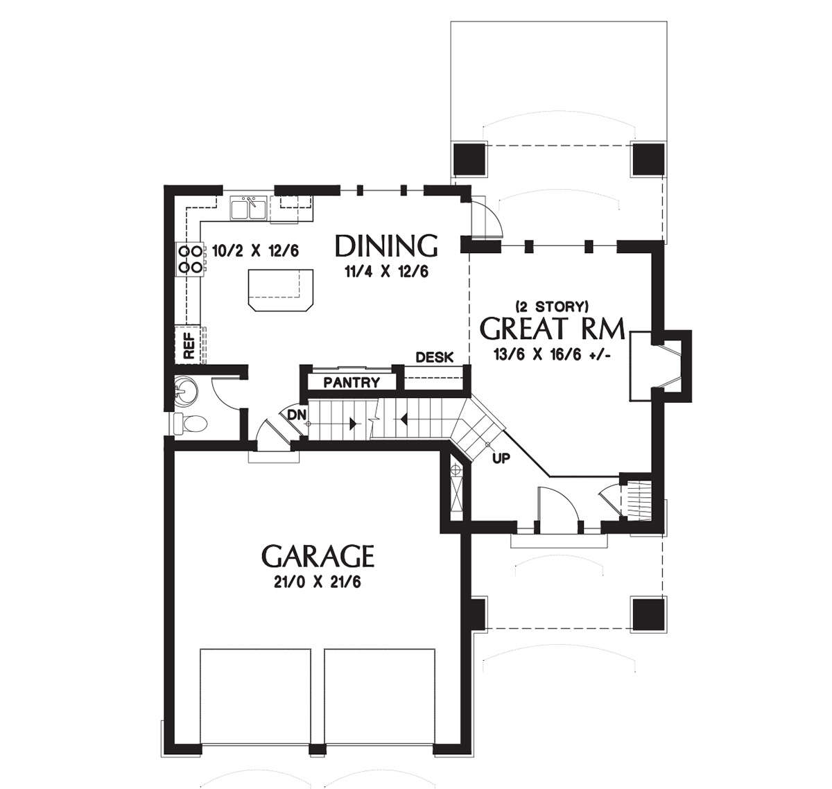 Main Floor  for House Plan #2559-00243