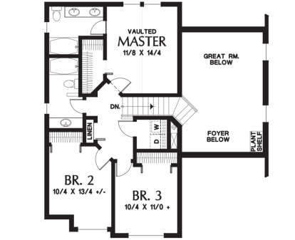 Second Floor for House Plan #2559-00243