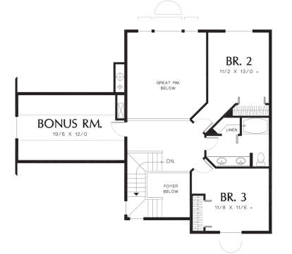 Second Floor for House Plan #2559-00245