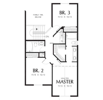 Second Floor for House Plan #2559-00246