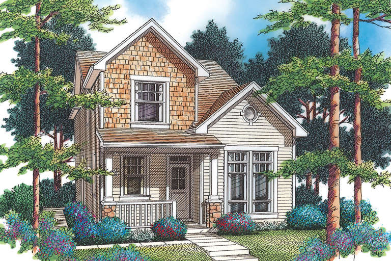 House Plan House Plan #12025 Front Elevation 
