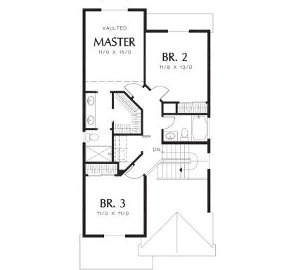 Second Floor for House Plan #2559-00248