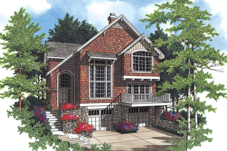 House Plan House Plan #12027 Front Elevation 