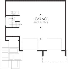 Drive Under Garage for House Plan #2559-00250