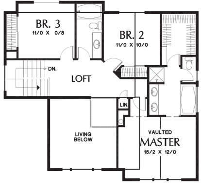 Second Floor for House Plan #2559-00251