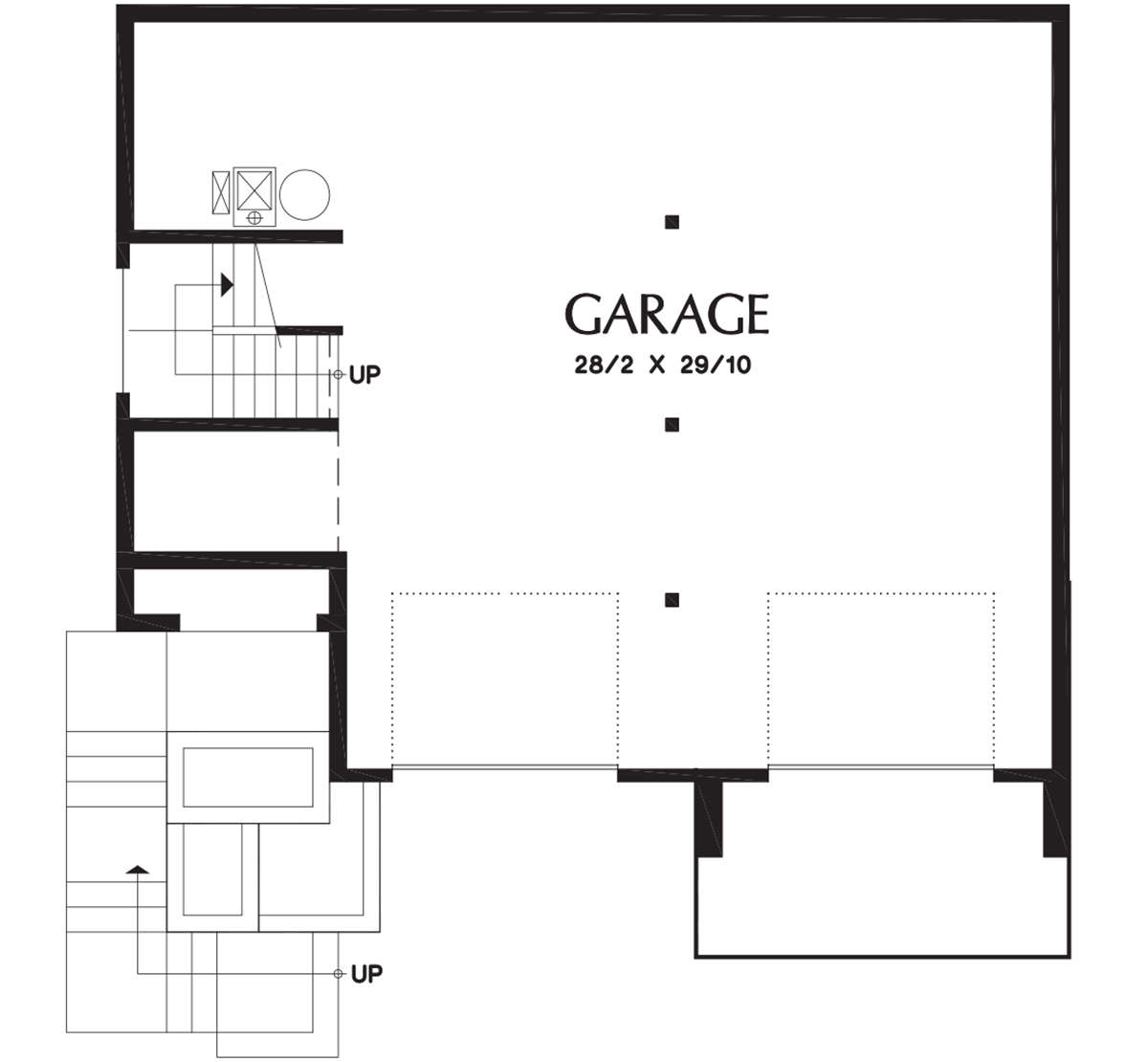 Drive Under Garage for House Plan #2559-00251