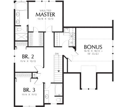 Second Floor for House Plan #2559-00253